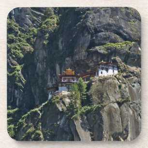 Dessous-de-verre Monastère de Taktsang sur la falaise, Paro, Bhouta