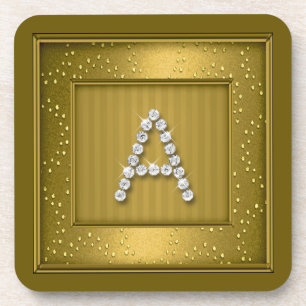 Dessous de verre Mongram Gold Shimmer et Sparkle