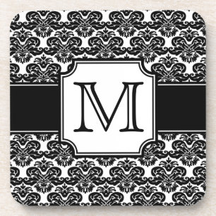 Dessous de verre monogramme Damask tendance