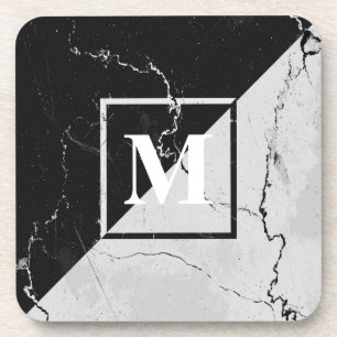 Dessous-de-verre Monogramme de marbre