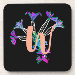 Dessous de verre Monogramme initiale W