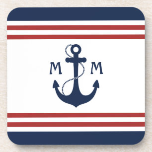 Dessous-de-verre Monogramme nautique