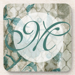 Dessous-de-verre Monogramme papillons arabes V