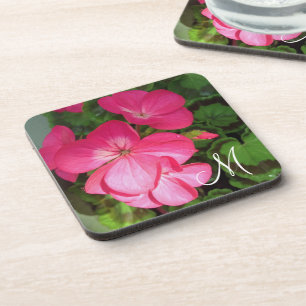Dessous-de-verre Monogramme photo Girls Pink Geranium