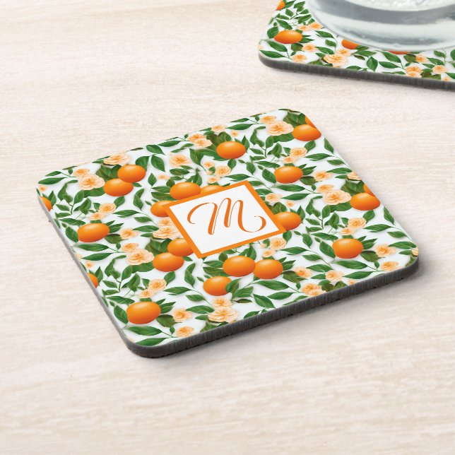 Dessous-de-verre Monogramme Valencia Orange Blossom (Côté gauche)