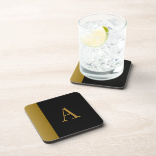 Dessous de verre monogrammes d'or