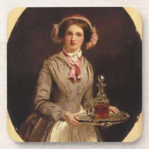 Dessous-de-verre "Monsieur de xérès ? ", 1853 (huile sur la toile)