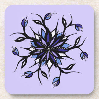Dessous-de-verre Monstres Et Dents De Mandala Floral Gothique
