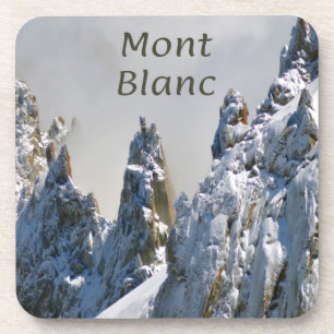 Dessous-de-verre Mont Blanc Monte Bianco Alpes de Montagne Blanche 