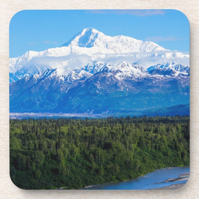Dessous-de-verre Mont McKinley Alaska (Devant)