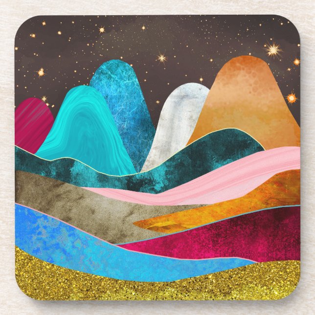 Dessous-de-verre Montagnes de l'espace (Devant)