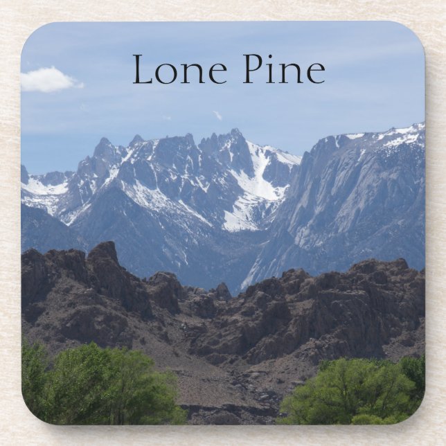 Dessous-de-verre Montagnes enneigées de Lone Pine (Devant)