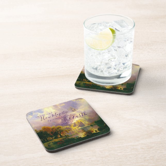 Dessous-de-verre montagnes Rocheuses Majestueuses  (Côté Droit)