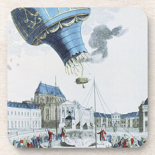 Dessous-de-verre Montée de la montgolfière de frères de Montgolfier (Devant)