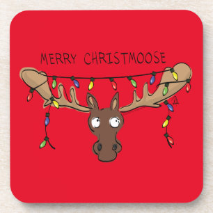 Dessous-de-verre Moose Cute Funny Noël