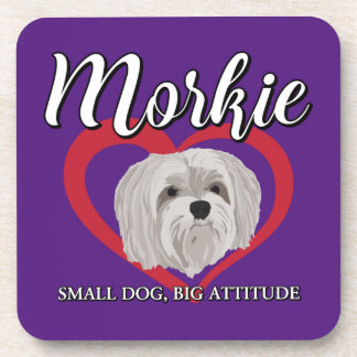Dessous-de-verre Morkie - Petit chien, grande attitude - 3