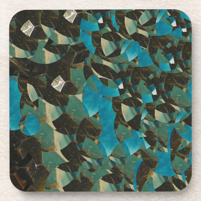 Dessous de verre Mosaic Blue Cork (Devant)