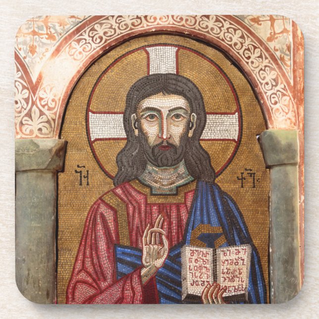 Dessous-de-verre Mosaïque ancienne de Jésus (Devant)