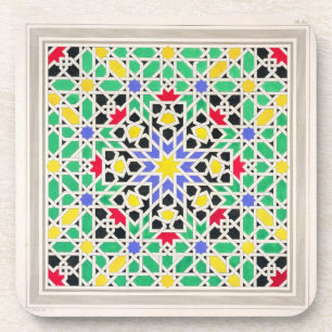 Dessous-de-verre Mosaïque dans le lambris d'appui du côté est de