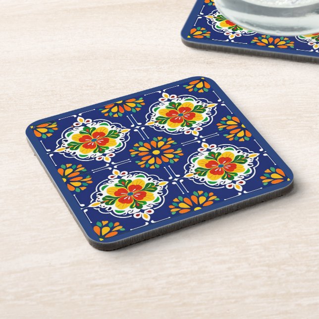 Dessous-de-verre Mosaïque Fleur Azul Flor (Côté gauche)