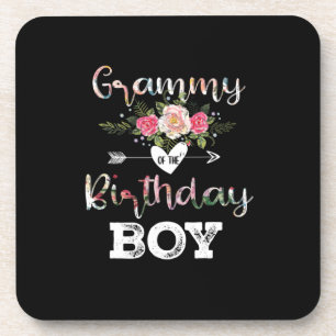 Dessous-de-verre Mother Art Grammy d'un garçon d'anniversaire d'a