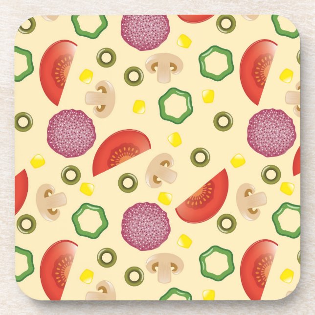 Dessous-de-verre Motif 2 de pizza (Devant)