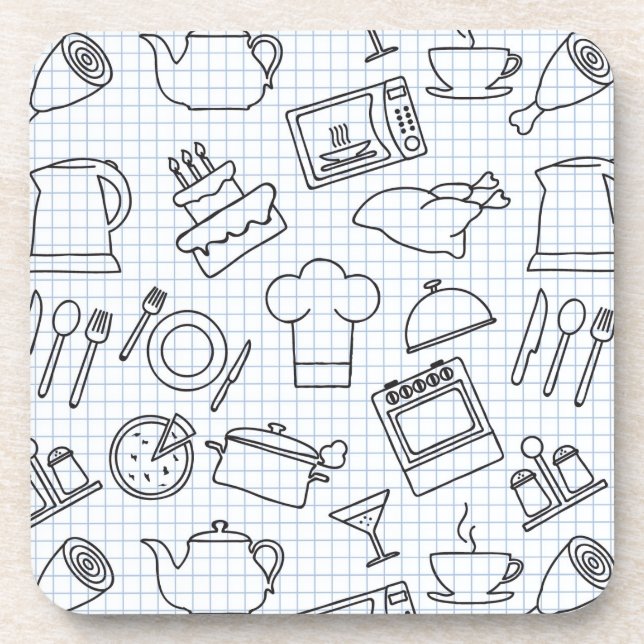 Dessous-de-verre Motif 4 de cuisine (Devant)