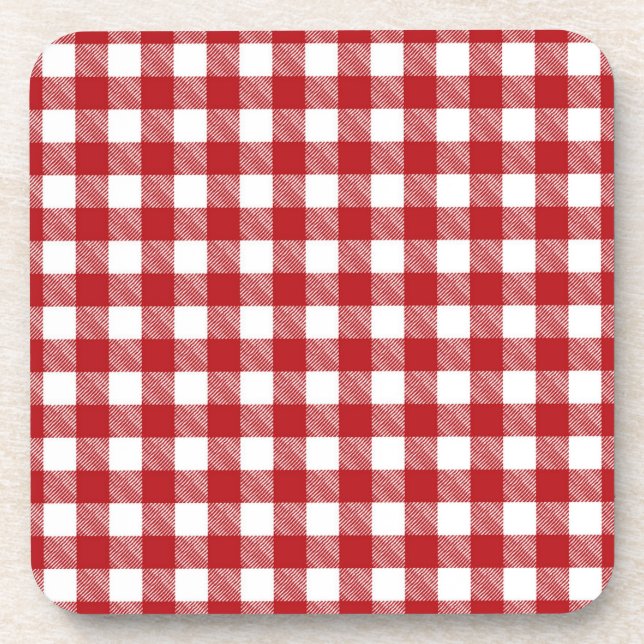 Dessous-de-verre Motif à carreaux (Devant)
