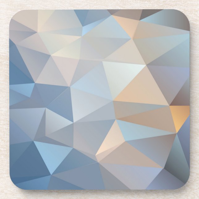 Dessous-de-verre Motif abstrait frais de triangle (Devant)