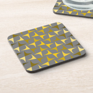 Dessous-de-verre motif Abstrait jaune et gris