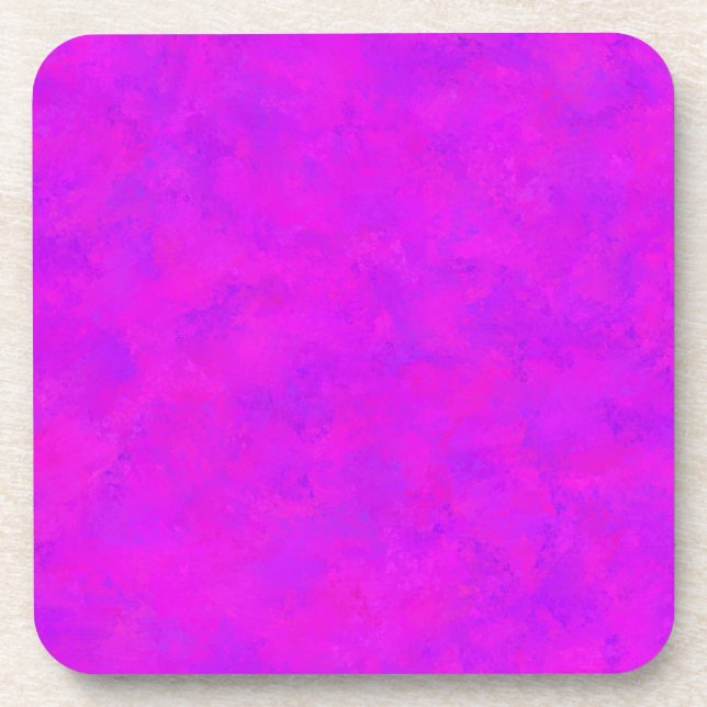 Dessous-de-verre Motif Abstrait Rose Violet (Devant)