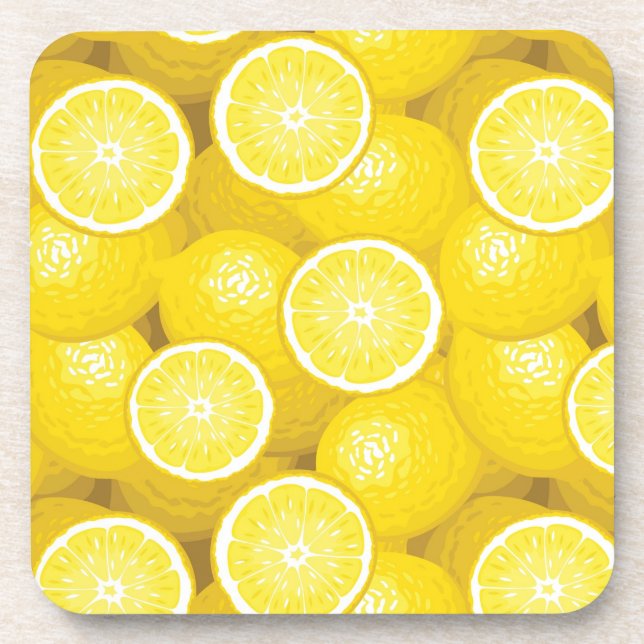 Dessous-de-verre Motif au citron 2 (Devant)