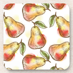 Dessous-de-verre Motif avec la poire