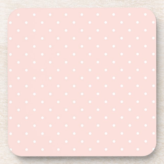 Dessous-de-verre Motif avec le pois blanc (Devant)