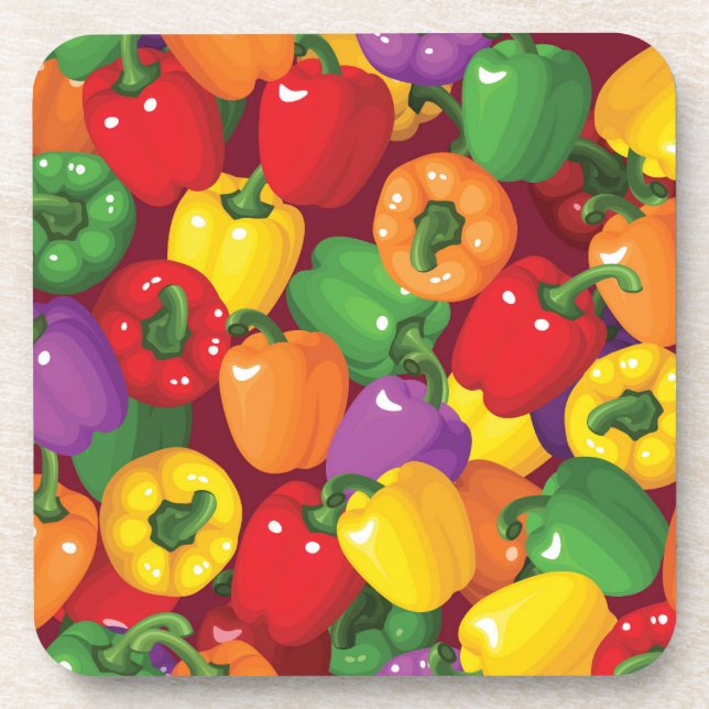 Dessous-de-verre Motif Bell Pepper (Devant)