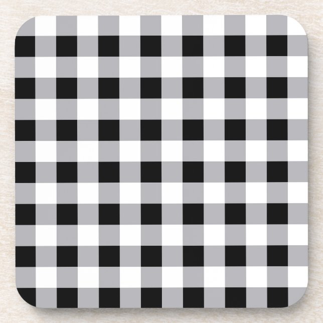 Dessous-de-verre Motif blanc gris gris (Devant)
