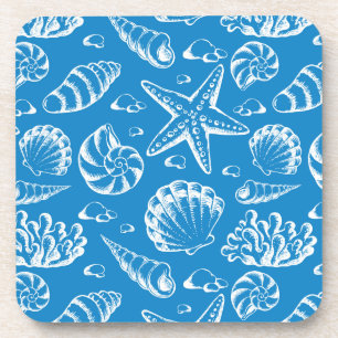 Dessous-de-verre Motif bleu de plage