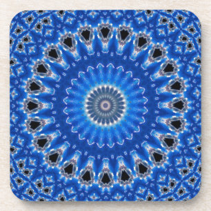 Dessous-de-verre Motif bleu tendance île tropicale Boho