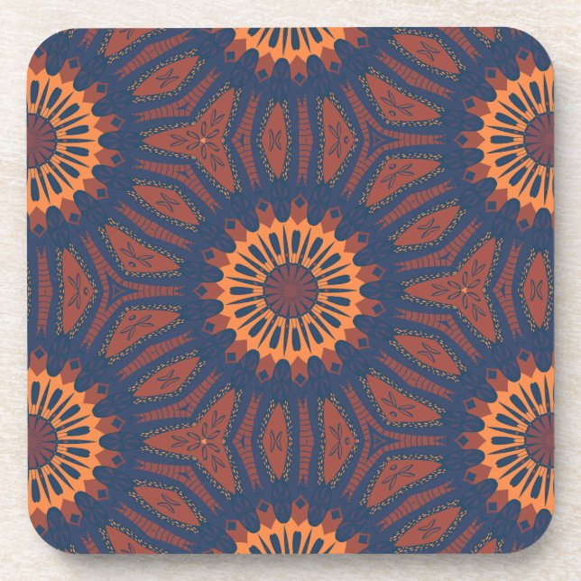 Dessous-de-verre Motif Boho Bloom Mandala (Devant)