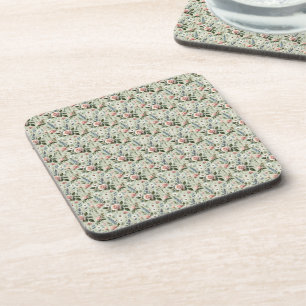 Dessous-de-verre Motif Botanique Floral Pastel Vintage