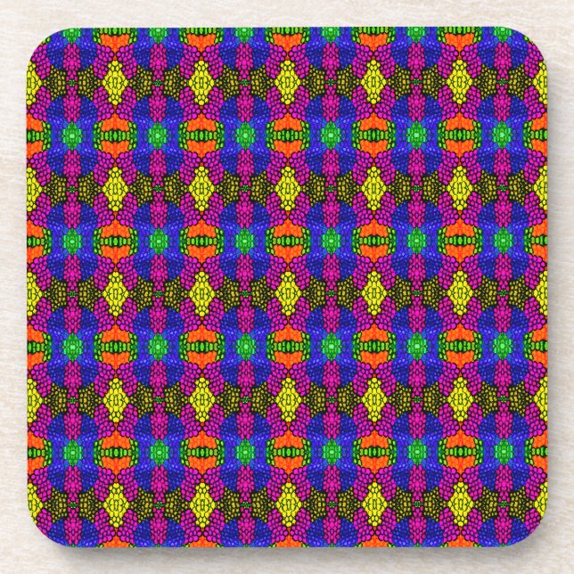 Dessous-de-verre Motif brillant d'art Abstrait (Devant)