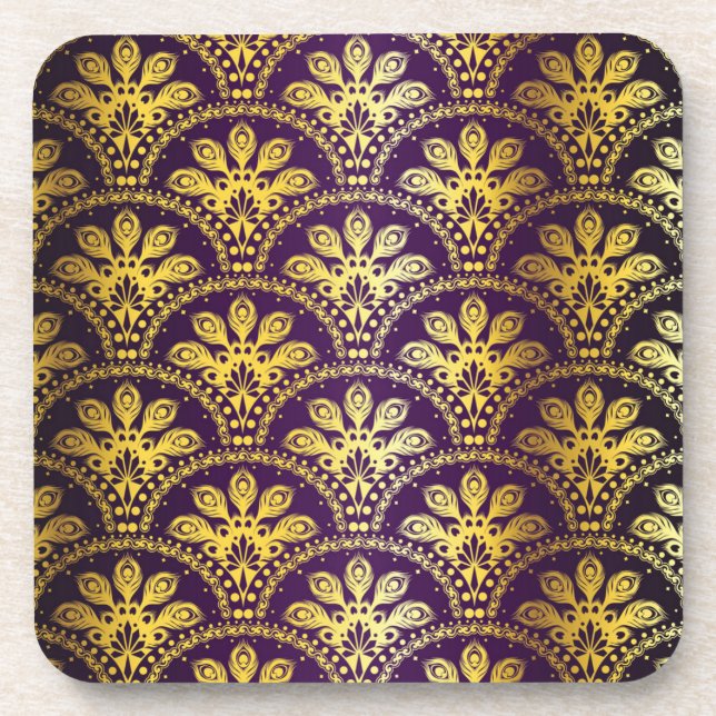 Dessous-de-verre Motif brocart (Devant)