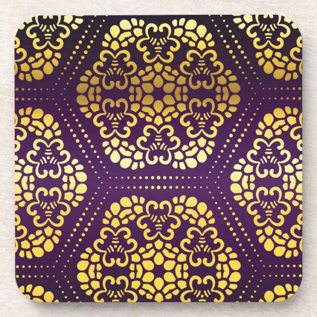 Dessous-de-verre Motif brocart (Devant)