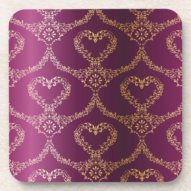 Dessous-de-verre Motif brocart (Devant)