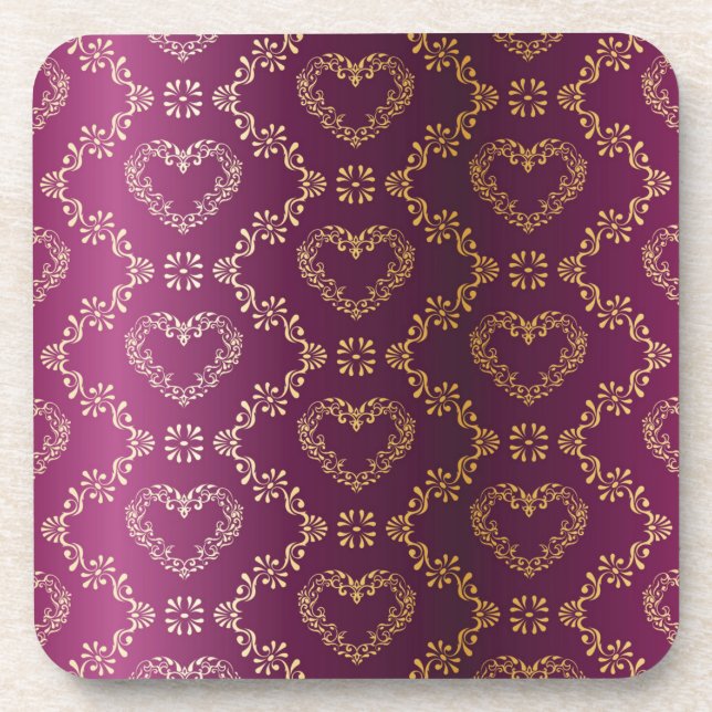 Dessous-de-verre Motif brocart (Devant)