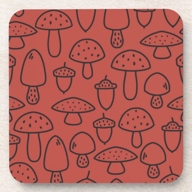 Dessous-de-verre Motif champignon (Devant)