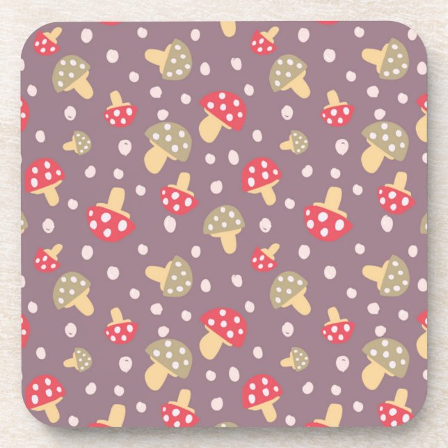 Dessous-de-verre Motif champignon (Devant)