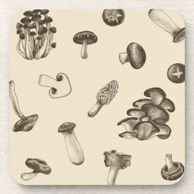 Dessous-de-verre Motif champignon (Devant)