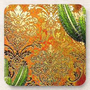 Dessous-de-verre Motif chinois vintage Cactus