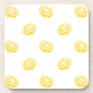 Dessous-de-verre Motif citron aquarelle